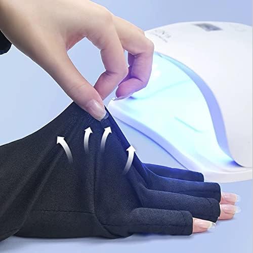 УВ -заштита ракавици против УВ без прсти за заштита на кожата гел гел маникир нараквици за жени дома