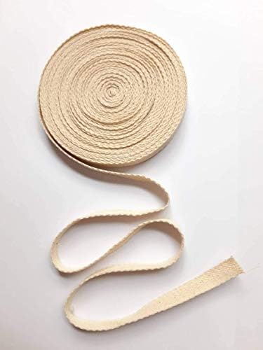 10 мм x 10 јарди памучна лента со лента со лента со лента со памучна ткаенина за шиење DIY занаетчиски подарок за завиткување на домашна лента, лента за харинга за шиење