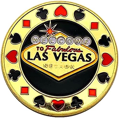Лас Вегас Лопати Срцето Монета Љубов Среќа Магија Позлатени Комеморативна Монета Копија Монета Со Заштитни Случај Personal Колекционерски