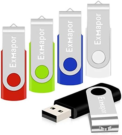 Exmapor 5 ПАКЕТ USB Флеш Диск 4GB Вртливи Палецот Дискови ЗА СКЛАДИРАЊЕ USB Стап