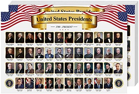 Суперфин Печатење Претседател На Соединетите Американски Држави Постер-Слики &засилувач; Имиња НА Претседатели На САД | За Училиште