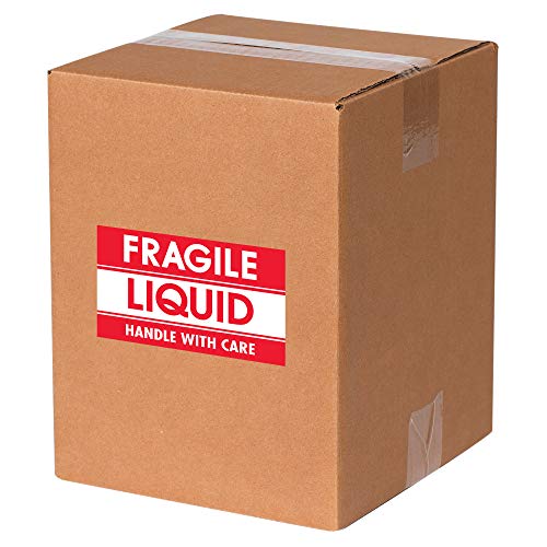Кутија САД BDL1300 ЛОГИЧКИ ЛОГИКИ Етикети, кревка - течна - рачка со грижа , 3 x 5 , црвено/бело