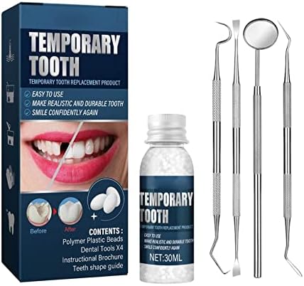 Привремена комплет за поправка на забите Лажни заби заби за исчезнати скршени заби заби заби заби лажна алатка M3B4 полнење