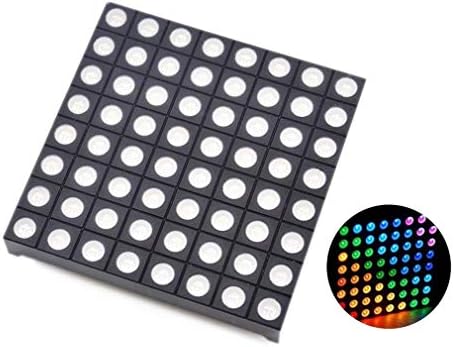 Hiletgo 8x8 Matrix RGB LED Заедничка Анодна ЦЕЛОСНА БОЈА LED 60X60MM Colorduino Компатибилен За Arduino