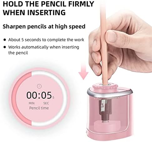 Quul преносни електрични острилки за молив за брзо заострен погоден острилка за моливи