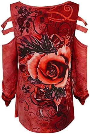 Huенски обични врвови на Хуанкд, лабава јака патент v-врат, роза со роза со долги ракави, обична маица со долги ракави кошула