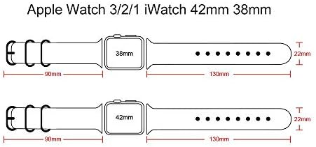 Woved Nilon Band Maktech со јамка на НАТО компатибилен со Apple Watch Series 8/7/6/SE/Ultra/2022