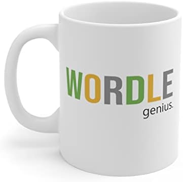 MoltDesigns Wordle Гениј-Wordle Кригла-Wordle Љубовник Подарок - Роденден Подарок Кригла - Збор Загатка Љубовник-Секојдневно Кафе Кригла-Сакам