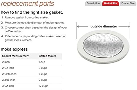 Заптивки за замена на биалети и филтер за 9 чаши шпорет еспресо производители на кафе