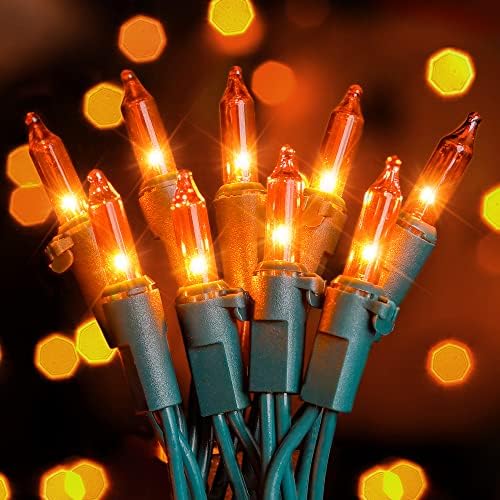 Хоплолон чисти Божиќни светла поставени 2pack 50count 13feet Incandescent Buy Mini String Lights за затворено новогодишно дрво гарланд