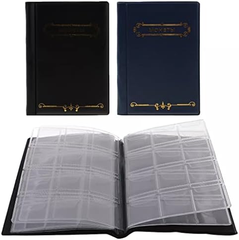 Mxiaoxia 120 џебови 10 страници за складирање на албуми за собирање книги за паричник 11x15x0.8cm