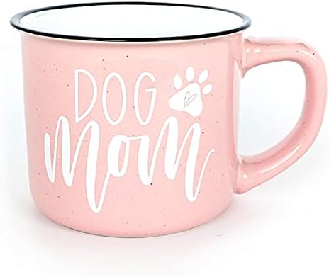 Јуни и Луси куче мама кригла со стилски подарок бокс - новини подароци за loversубители на кучиња - розова кафе кригла симпатична