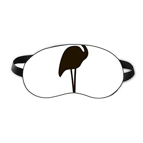 Црн фламинго слатко животинско портретирање на спиењето за очи за очи мека ноќно слепење на сенка на сенка