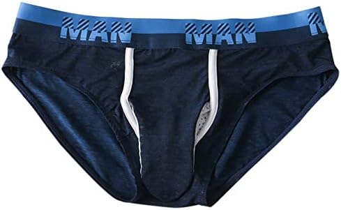 Iius кратка долна облека за мажи меки удобни брифинзи гаќички со торбичка памучна атлетска долна облека еластична широка wistband boyshorts