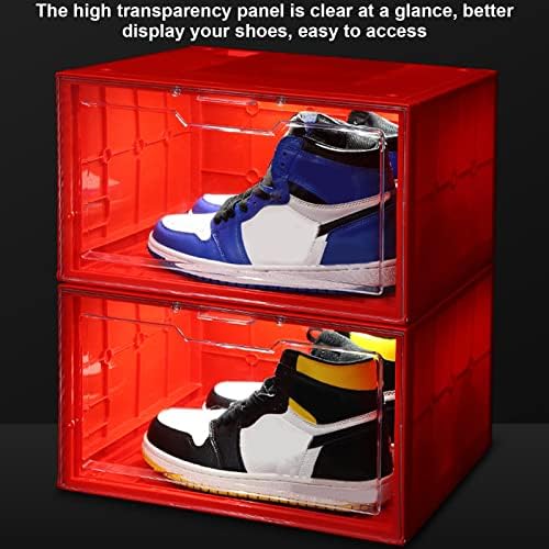 Кутија За чевли хјудуо, Патики Отпорни На Прашина Задебелена Проѕирна Кутија За Чевли Проѕирна Пластична Кутија За Складирање Чевли Што