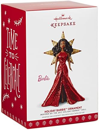 Hallmark Keepsake Божиќен украс, година датира од 2017 година, украсен украс за кукли од Барби