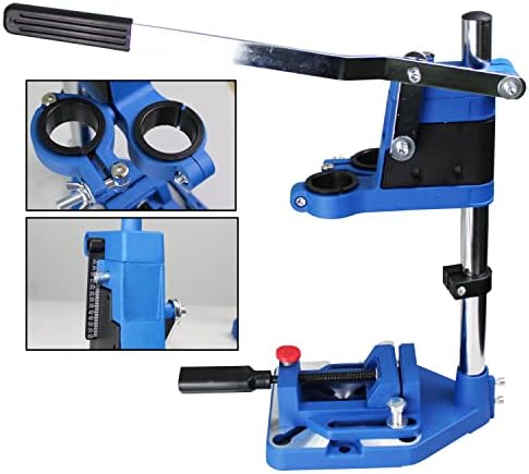 Texalan Dript Press Rotary Tool Stand Stand со клуч- 220-01- Мини преносни дупки за печат- држач за алатки од 2 инчи- идеален за дупчење