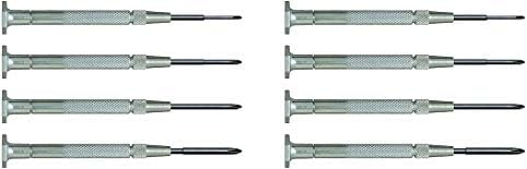 Moody Tools 58-0219 Chromium vanadium челик JIS-тип шрафцигер сет, 4-парчиња, сребро