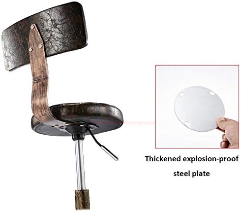 Столче за убавина на вртење на тркалото ， столче за сечење салони со виолетово PU синтетичко кожено седиште ， прилагодлива висина 48-58 см ， Поддржана