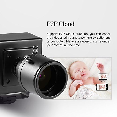 Revotech Zoom Mini Security IP камера, HD 3MP внатрешна камера 2.8-12mm рачен леќа за зумирање P2P далечински преглед CCTV видео