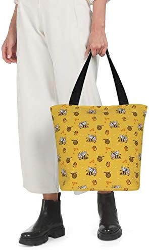 Antkondnm за еднократно торбичка за тотали жени големи обични торби за рамо за чанти за купување намирници патуваат на отворено