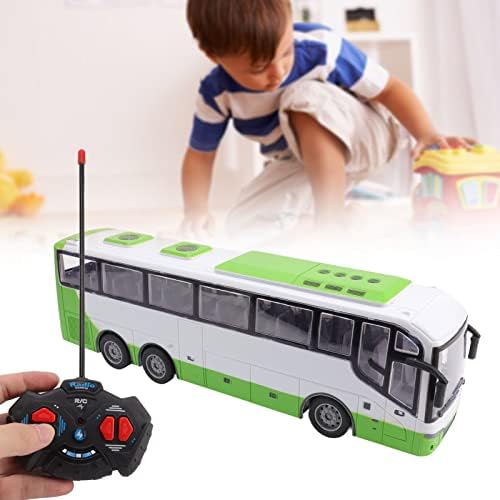 TopIncn Големи 130 играчки за далечински управувач со автобуси RC модел на автобус живописна симулација на електрична едукација