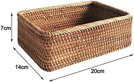 Грет рачно ткаени правоаголни ратан плетен корпа овошен чај закуска леб пикник козметичка кутија за складирање кујна кујна за домаќинства