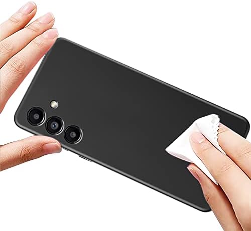 Rtyjz за Samsung Galaxy A14 5G кутија со 2 пакувања со каленски стаклен екран заштитник микрофибер шок -опроизвод мек течен