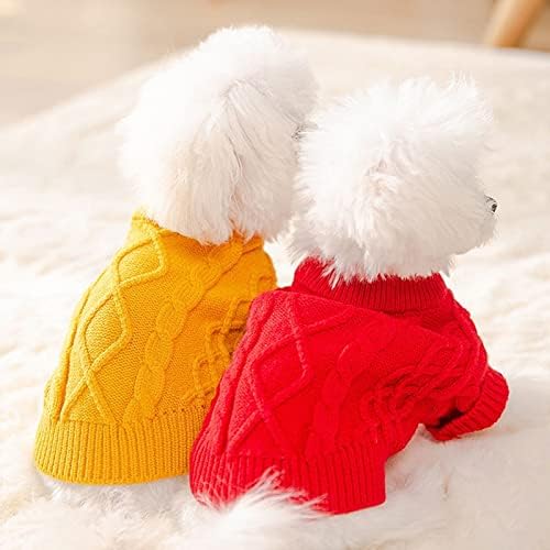 Houkai џемпер домашно милениче куче облека плетена пулвер облека кучиња костум памук есен зима