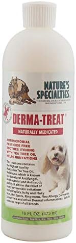 Специјалитети на природата Дерма-Третирајте Ултра Концентриран Антимикробен Медицински Шампон За Кучиња За Домашни Миленици, Прави До 96 мл, Природен