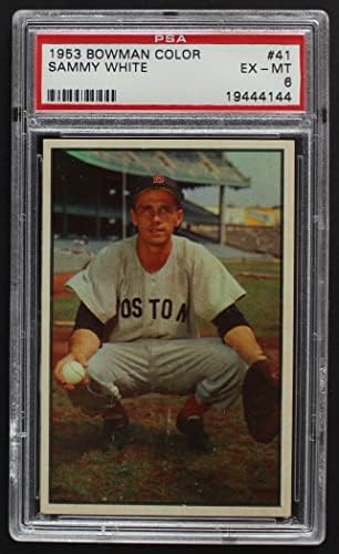 1953 Bowman 41 Sammy White Boston Red Sox PSA PSA 6,00 Red Sox