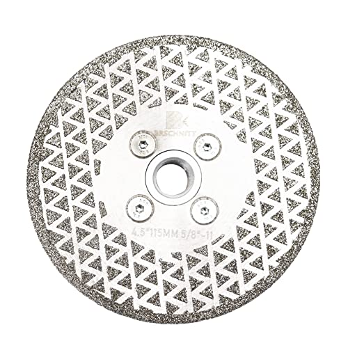 Електроплиран диск за мелење на дијаманти за сечење, Brschnitt 4-1/2 инчи 115мм за гранит мермер единечно обложено тркало за мелење дијаманти