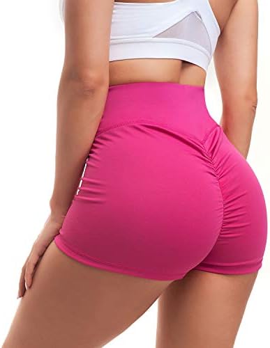 Високи половини од јога шорцеви за жени го уништија кревањето на задниот дел од фитнес тренингот за трчање шорцеви спандекс топли