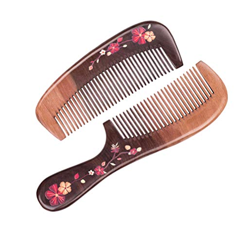 Nuobesty Stylyling Comb Clash Combute Combs Combs Natural Wood Combs Combs Scalp Massage Conce Confemate Anti-Static за жени жени дама