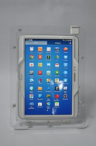 Tabcare Компатибилен LG G PAD 10 безбедносен акрилен десктоп штанд за POS, киоск, продавница, приказ на приказ