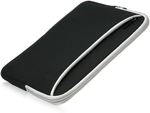 Case Boxwave Case компатибилен со Magtek Dynaglass - Softsuit со џеб, мека торбичка Неопрена покриена ракав Зипер џеб за Magtek Dynaglass