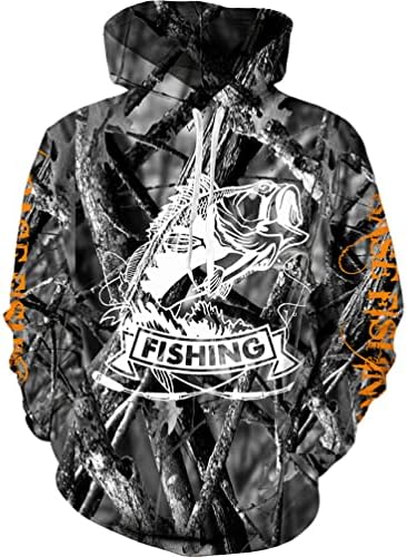 Мажи животински риби лов на кампување камо џемпер поставува 3Д печатени хип -хоп улична облека дуксе облека костуми костуми