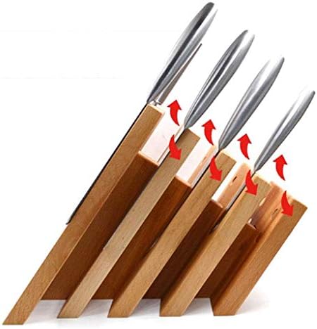Llryn Алатка За Складирање Решетката - Кујна Нож Држач Дрвени Вшмукување Решетката Кујнски Прибор Држач За Нож Складирање