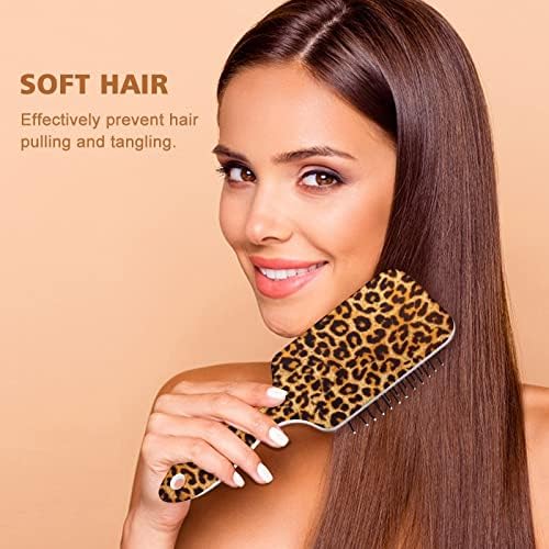 Животинска леопард печати четка за коса симпатична четка четка за перниче за перничиња за мажи за жени подарок за коса