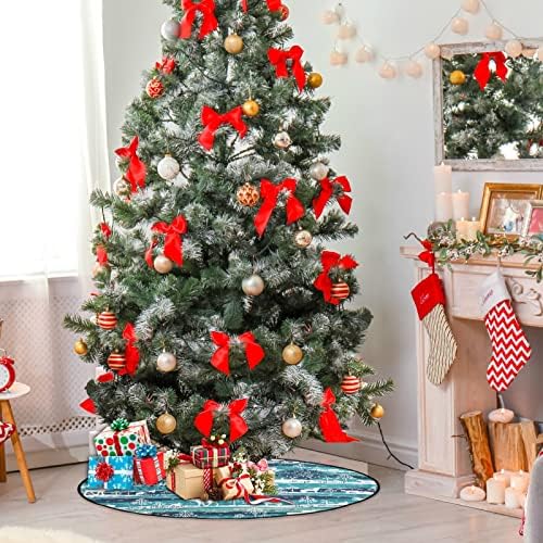 Ј oyојсј Среќен Божиќ Симпатично животно Божиќно Денот на благодарноста стојат душеци водоотпорна заштита од подот, празнично дрвја за
