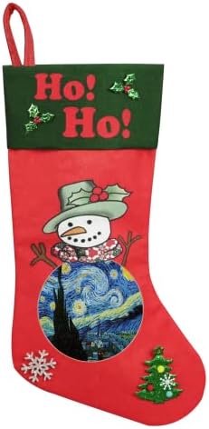 Божиќни чорапи Снежен човек Божиќ 17,5 Порибување камин виси подароци чорапи за семејни празници Божиќни забави украси