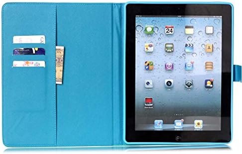 iPad 2/3/4 Case, Dteck Elegant Slim-Fit кожа [Slots Cards & Soney Holder] Case Case [Автоматска функција за спиење/будење] Паметен капак за Apple