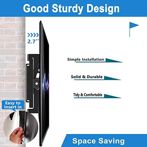 Тетвик ТВ wallид монтирање Повеќето 42-85 инчи LED LED LCD OLED плазма рамен заоблен екран навалување на wallидот за навалување на