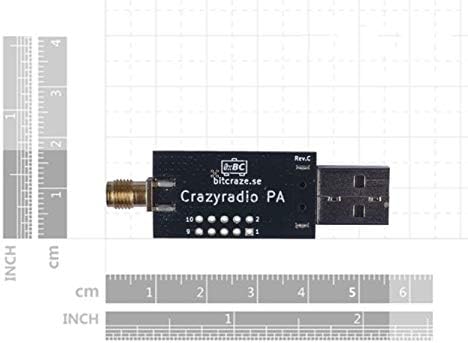 Crazyradio PA - Долг опсег 2,4GHz USB радио dongle со антена - производител на DIY со отворен извор Буул