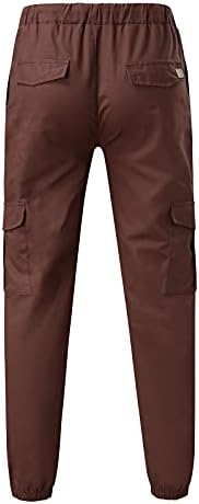 ZSBAYU Менс модни обични карго панталони тренингот атлетски памук џогери салата панталони цврсти панталони со панталони со џемпери