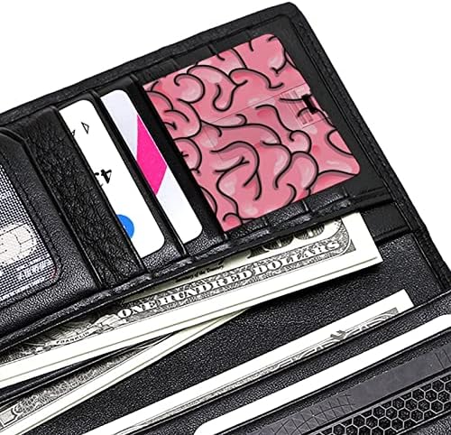 Текстура НА мозокот УСБ 2.0 Флеш-Дискови Меморија Стап Кредитна Картичка Форма