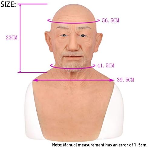 Човек силиконска глава маска Реално машко лице за маскарада за Ноќта на вештерките Реални носии