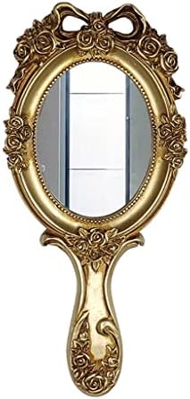 Фсисма Европски Стил Огледало Суета Огледало Рачни Специјални Рачни Преносни Ѕид Монтирани Рачка Антички Злато Мало Огледало