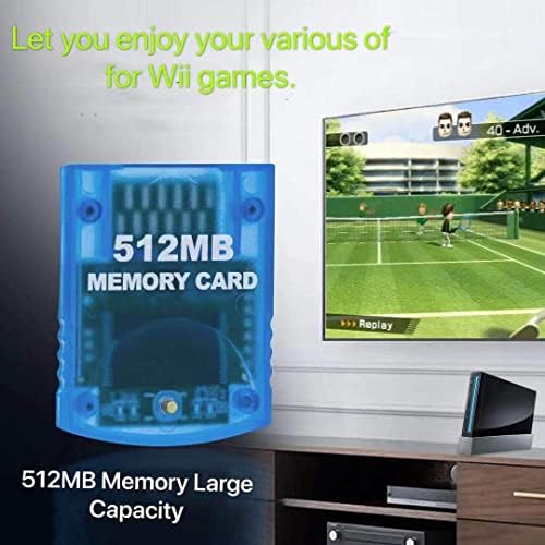 Hadwns 512mb Мемориска Картичка Со Голема Брзина За Gamecube И Wii Конзола-Сина