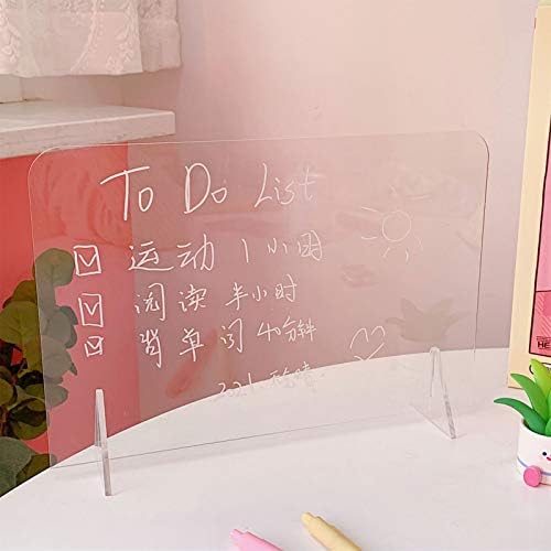 Keseoo Kids Tabletop Easels Clear Acrylic Note Board Sudent Messot Memo табла за деца Скица за деца Sketchpad Десктоп канцелариски